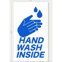 STICKER- HANDWASH INSIDE