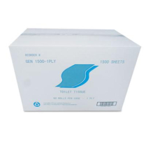 BATH TISSUE- 1PLY 1500SHTS/RL
