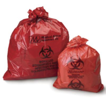 WASTE BAG- RED 44 GAL 250/CS