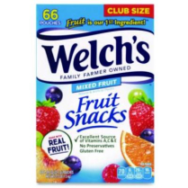 FRUIT SNACKS- .8OZ 66POUCH/BX