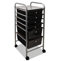 PORTABLE DRAWER- METAL 6 DRWRS