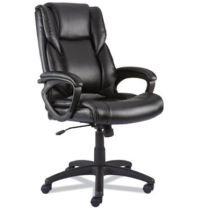 CHAIR- BLACK BASE W ARM RESTS