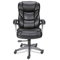 CHAIR- SILVER BASE W ARM RESTS