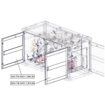 Sanitrax- 400V Long Left Door