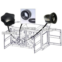 Sanitrax- 480V Knob Tank Door