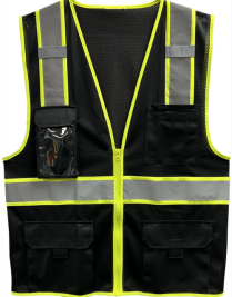 Vest- EnVis 5-Pkt Zip Blk XS