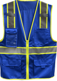 Vest- EnVis 5-Pkt Zip Blue XS
