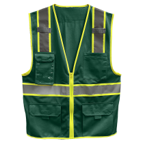 Vest- EnVis 5-Pkt Zip GRN XS